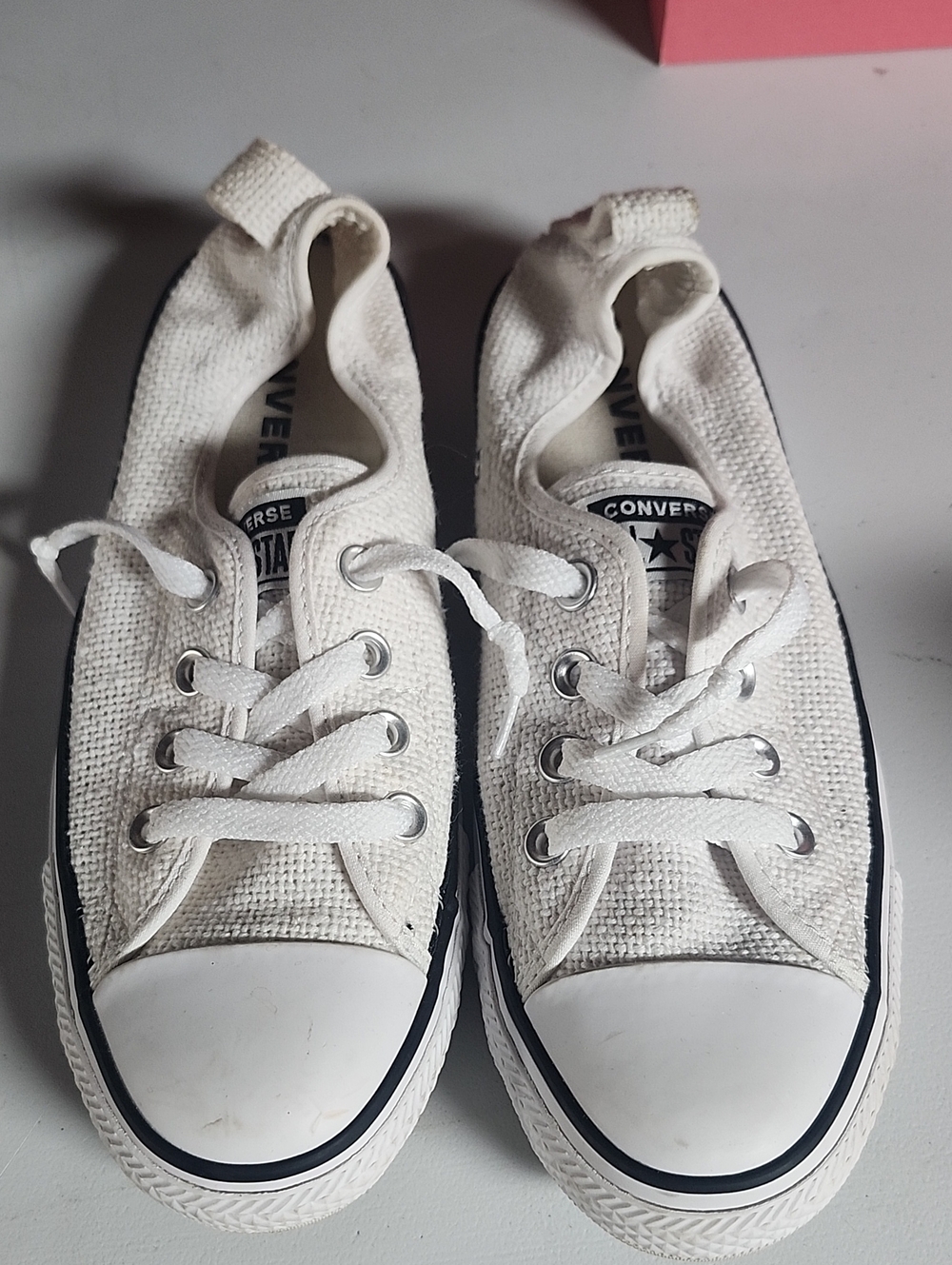 Converse Kids' White Canvas Low-Top Sneakers